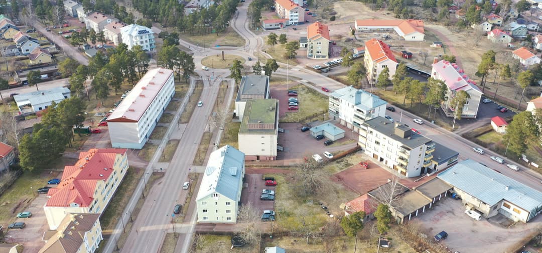 Bild av Höghustomt med ett centralt och attraktivt innergårdsläge vid Ålandsvägen i Mariehamn
